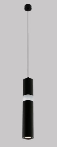 Светильник подвесной LED CLT 038C360 BL Crystal Lux чёрный 1 лампа, основание чёрное в стиле современный трубочки фото 3